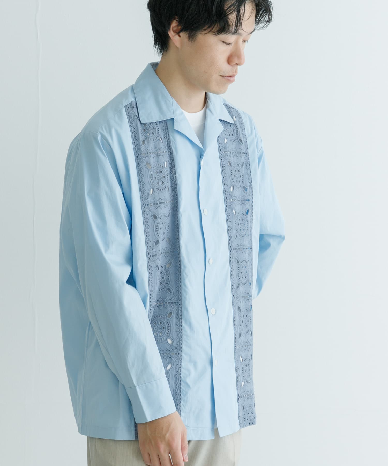 URBAN RESEARCH iD レースオープンカラーシャツ[UI44-13H002]｜URBAN RESEARCH公式ファッション通販