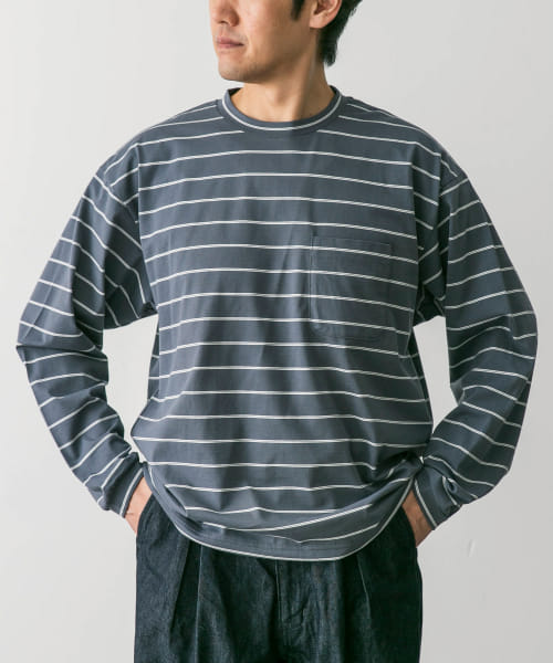 STILL BY HAND　Striped long sleeve