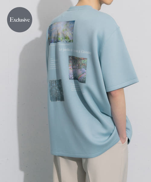 『別注』Claude Monet　グラフィックアートTシャツ(5分袖)B