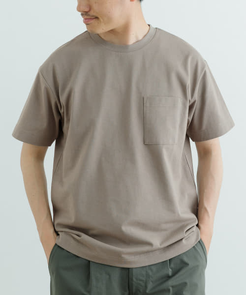 [ITEMS][『吸水速乾/イージーケア/UVカット』高機能TC天竺 ポケットTシャツ]