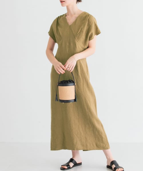 [URBAN RESEARCH][ウエストタックフレンチスリーブワンピース]