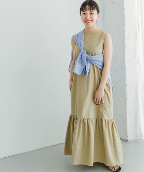 [ITEMS][リネンノースリーブワンピース]