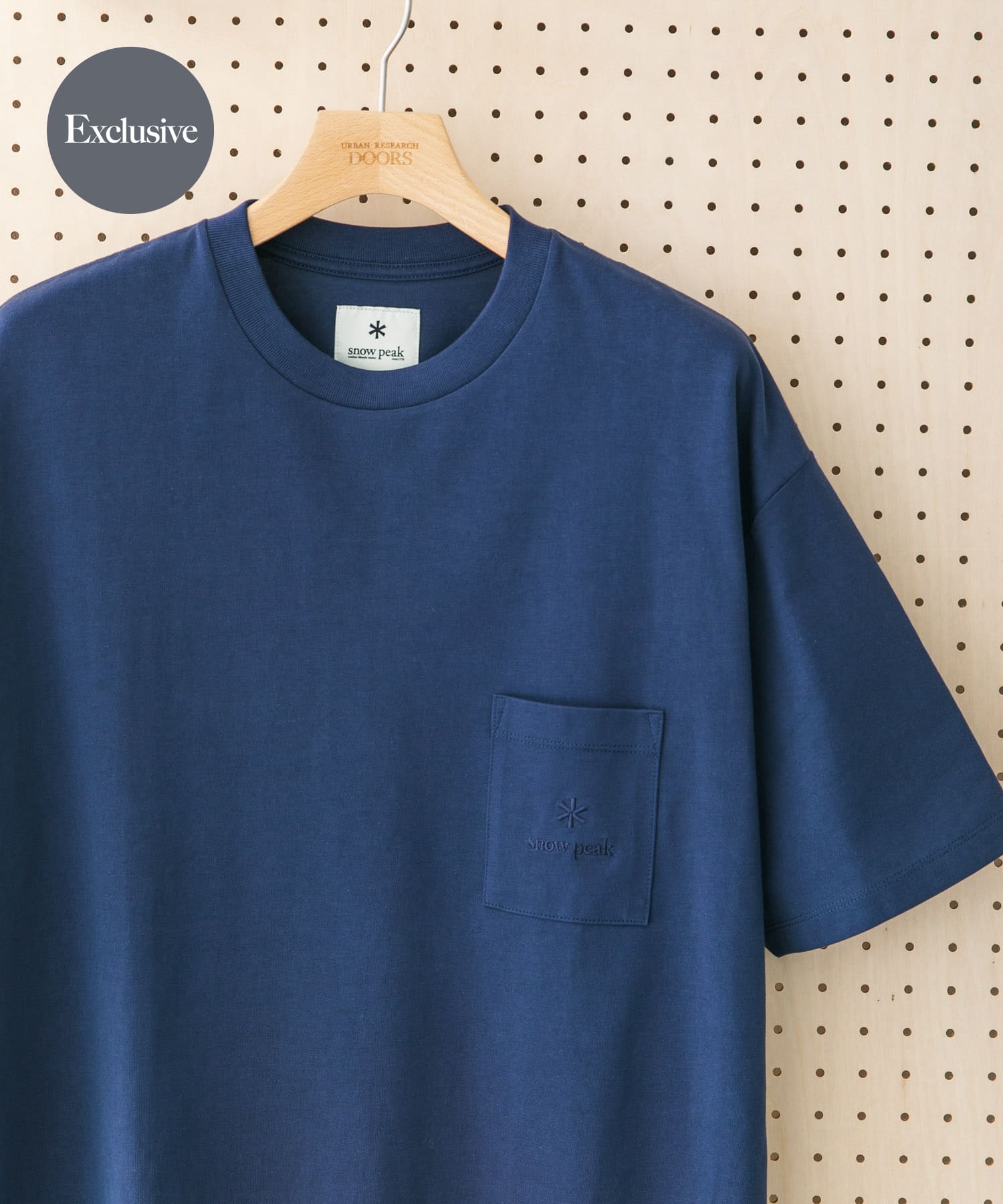 別注』Snow Peak Apparel×DOORS Pocket Logo T-shirts