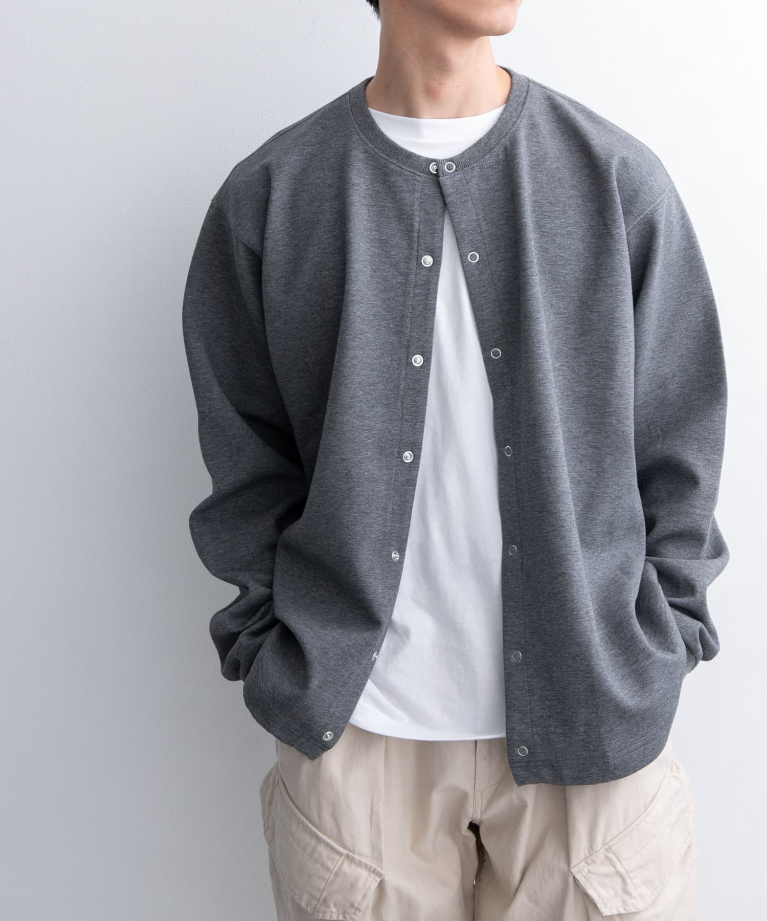 ART GALLERY アートギャラリー ジップスルー ファンネルネック カーディガン〈ネイビー〉 - 英国直輸入MODクロージング・60s POP  Tシャツ『DoiN' THe MoD』オンラインモッズショップ