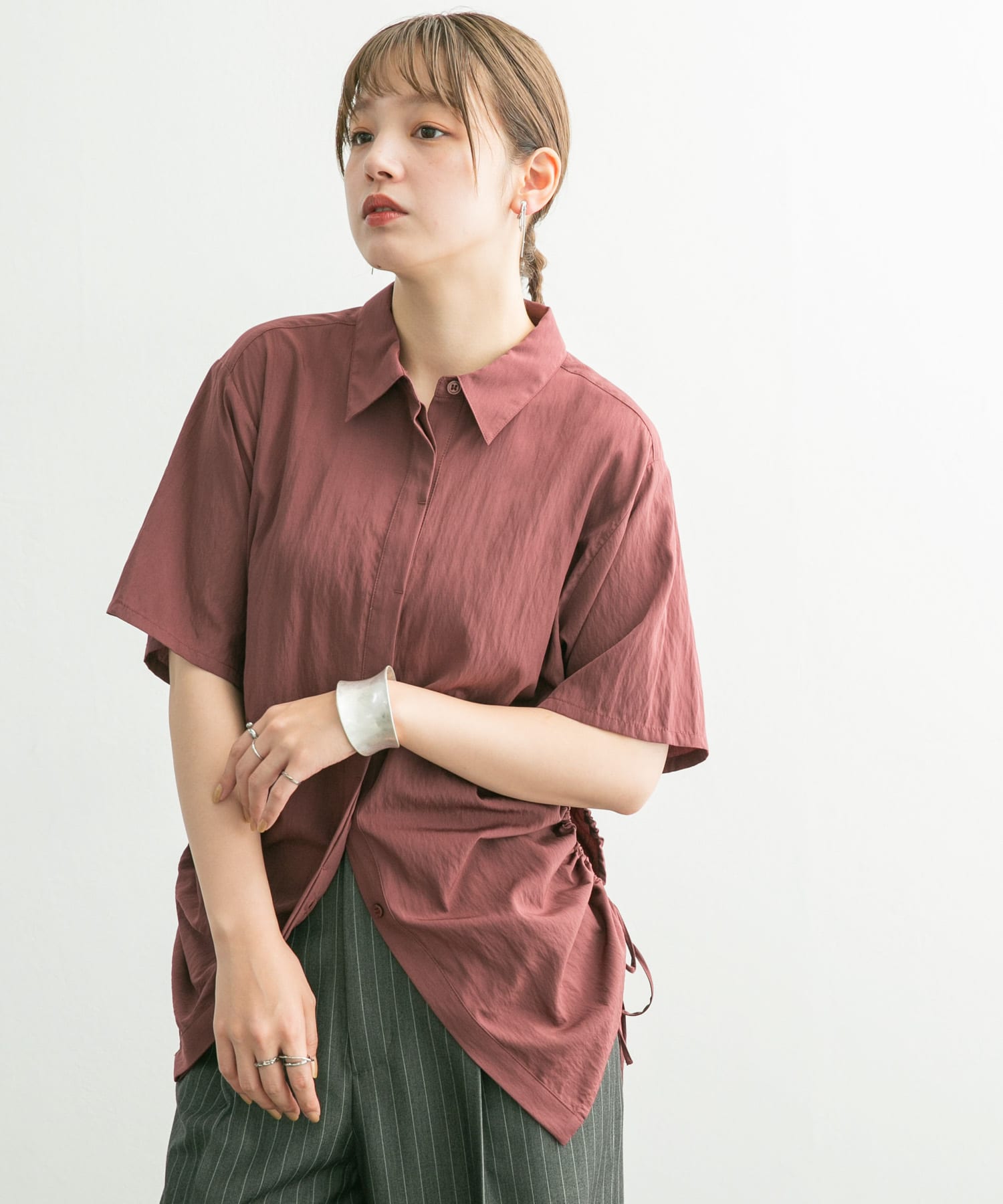 サイドギャザーオープンシャツ[KB45-23R690]｜URBAN RESEARCH