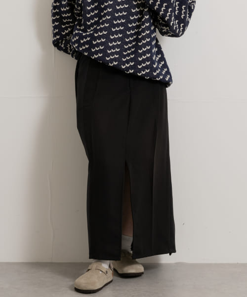 77circa　circa make cutback wrap slacks skirt