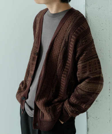 マルチジャカード ニットカーディガン[IT46-12C005]｜URBAN RESEARCH公式ファッション通販