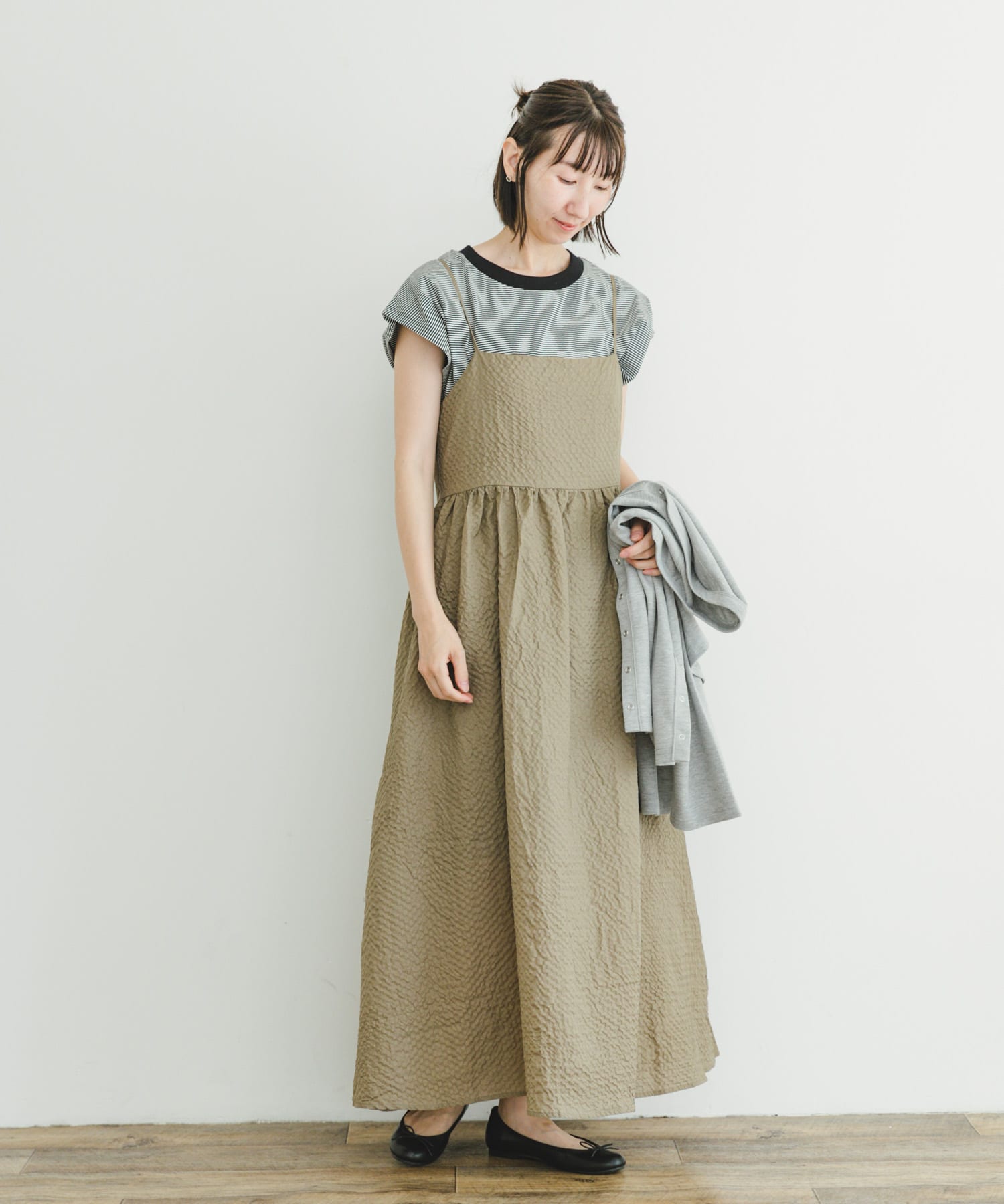 値下げ☆未使用タグ付きCiaopanic ギャザーミリタリーワンピース