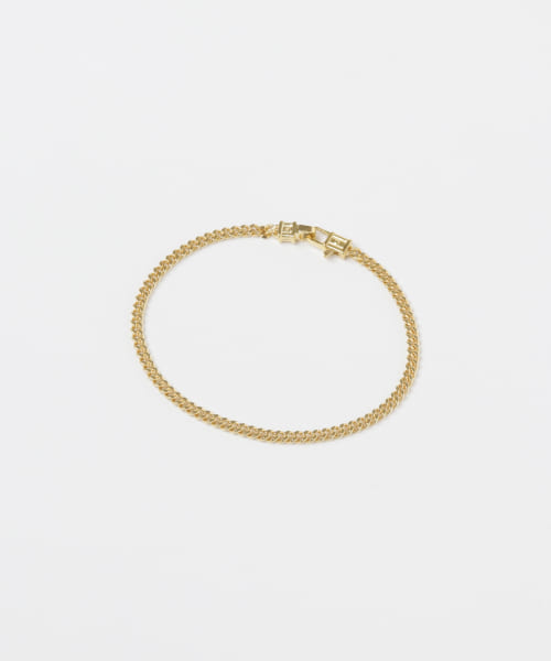 TOM WOOD　Curb Bracelet M Gold