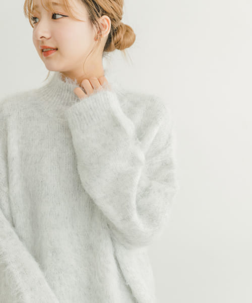 [ITEMS][ミックスシャギーハイネックニット]