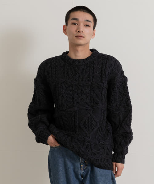 米富繊維　CRAZY ARAN PULLOVER-3