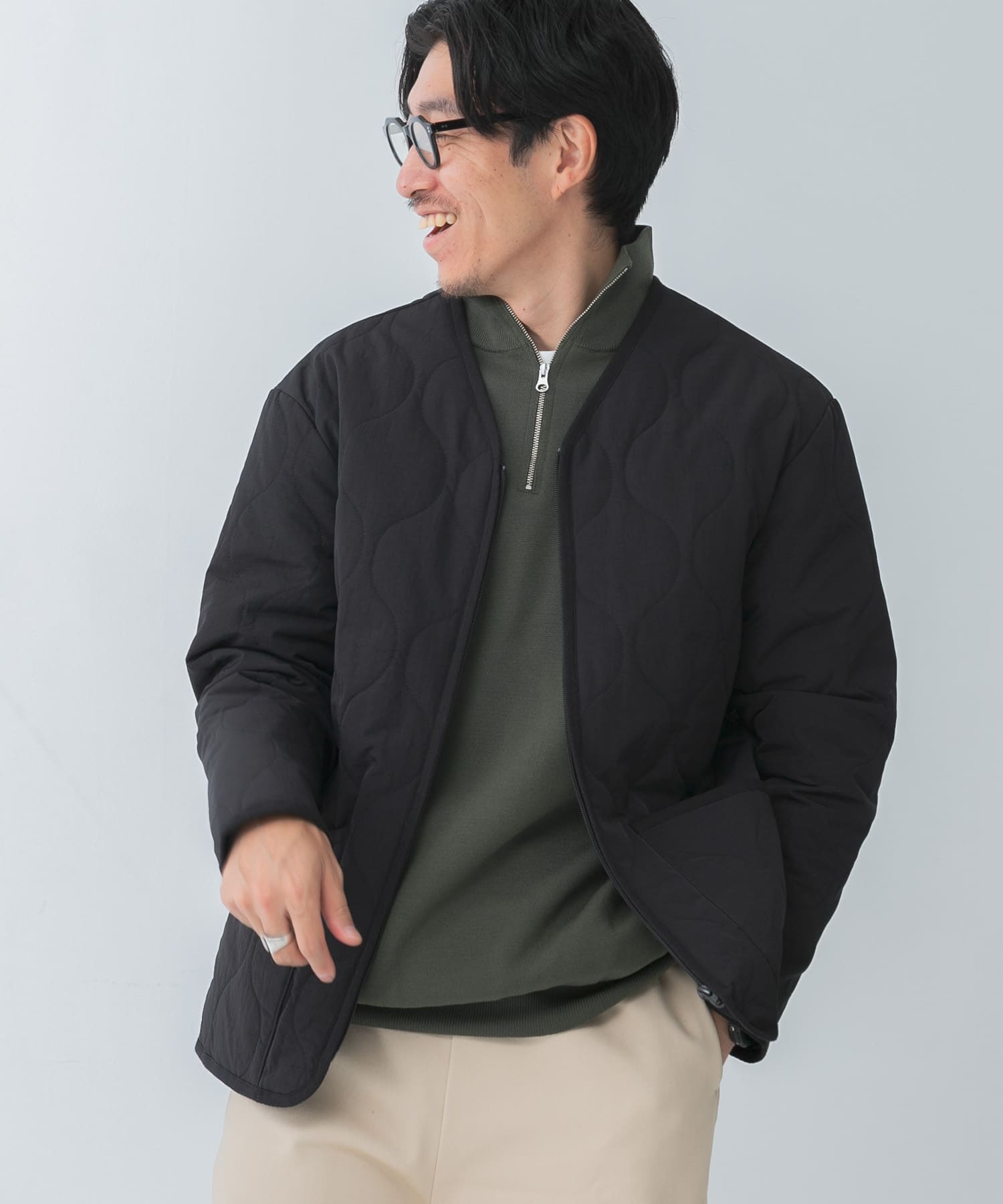 キルティングVネックZIPブルゾン[IT47-17C025]｜URBAN RESEARCH公式ファッション通販