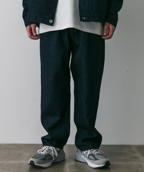 STILL BY HAND　12oz denim deep tuck PANTS