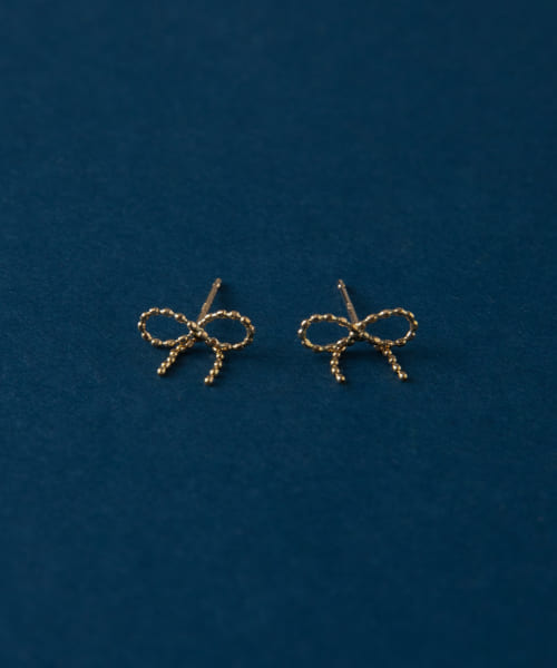 ff by decor urban research　18K リボンピアス