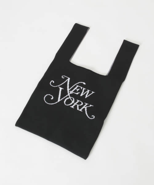 New Era　KNIT TOTE BAG NYMG BLK