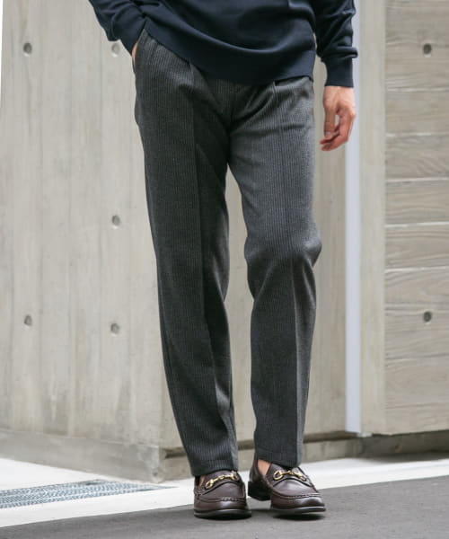 『WEB限定』ストレッチストレートストライプパンツ