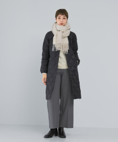 TAION　CREW NECK LONG DOWN COAT