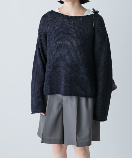 YLEVE　EUROPEAN LINEN SILK PULLOVER