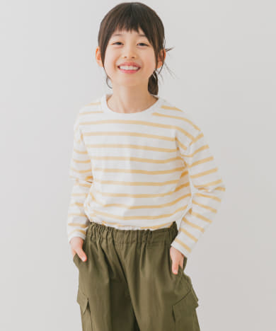 『親子リンク』『WEB/一部店舗限定サイズ』ボーダーワイドプルオーバー(KIDS)