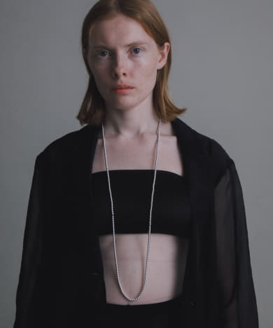 decor『デコール』　Hematite4mmBallnecklace