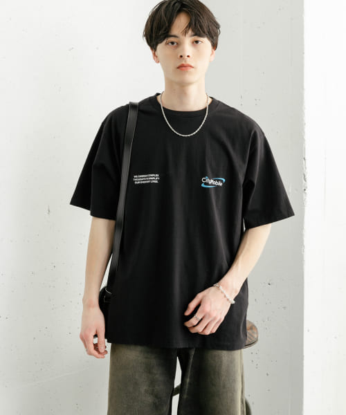 DEVICE ショートスリーブプリント Tシャツ A