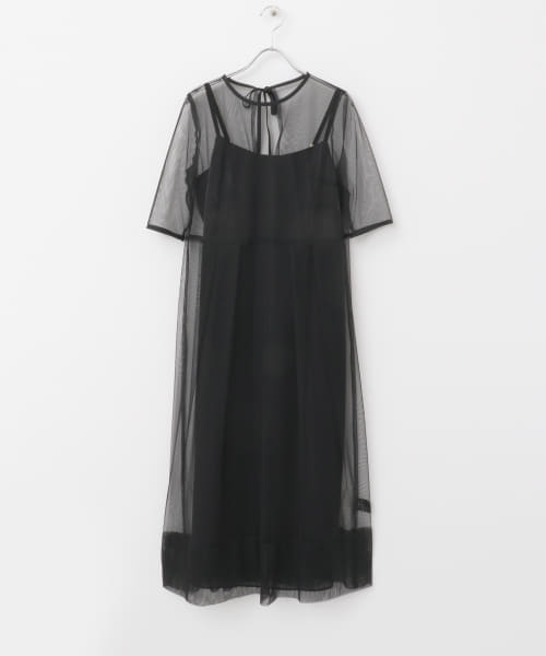 kaene　シャンブレーキャミドッキングドレス(lo)