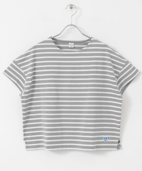 ORCIVAL　BOAT NECK SHORT-SLEEVE PULLOVER