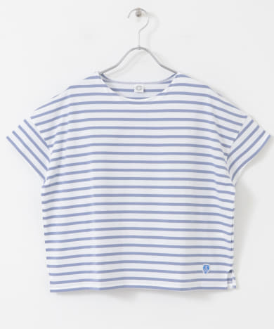 ORCIVAL　BOAT NECK SHORT-SLEEVE PULLOVER