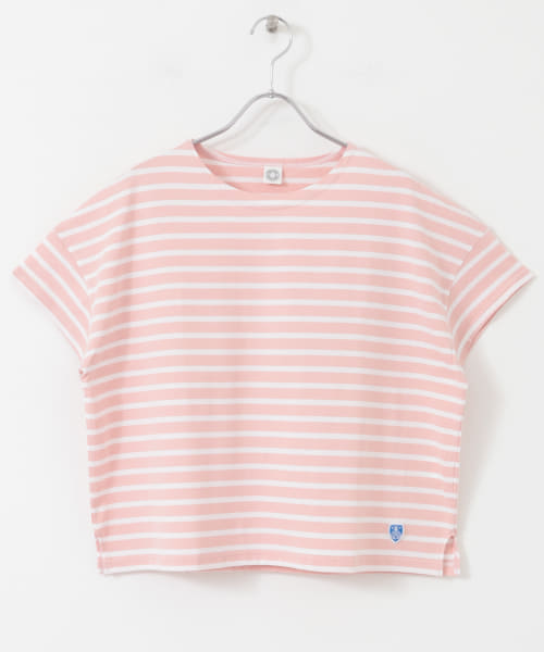ORCIVAL　BOAT NECK SHORT-SLEEVE PULLOVER