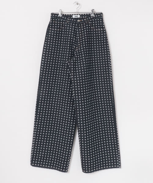 [URBAN RESEARCH][REVERBERATE　GRID DENIM PANTS - BUGGY.]