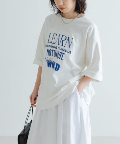 ロゴプリントルーズTシャツ