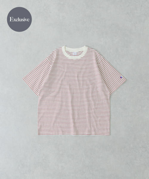 『別注』Champion×UR　USA Fit BORDER T-shirts