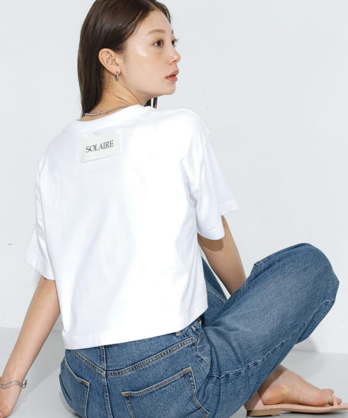 SHELTECH クロップドTシャツ