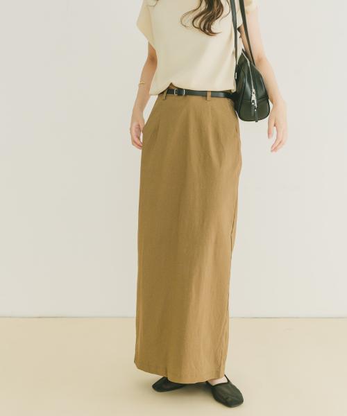 [ITEMS][ベルト付きストレッチスカート]