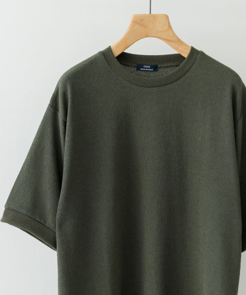 クレープジョーゼットクルーネック Tシャツ