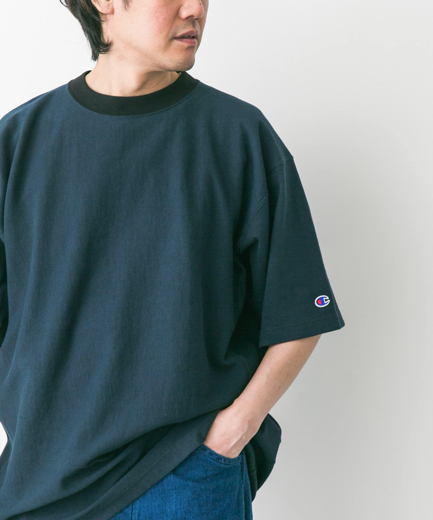 別注』CHAMPION×DOORS RW RINGER SHORT-SLEEVE T-SHIRTS[DMA5-C8 別注』CHAMPION×DOORS RW RINGER SHORT-SLEEVE T-SHIRTS[DMA5-C8