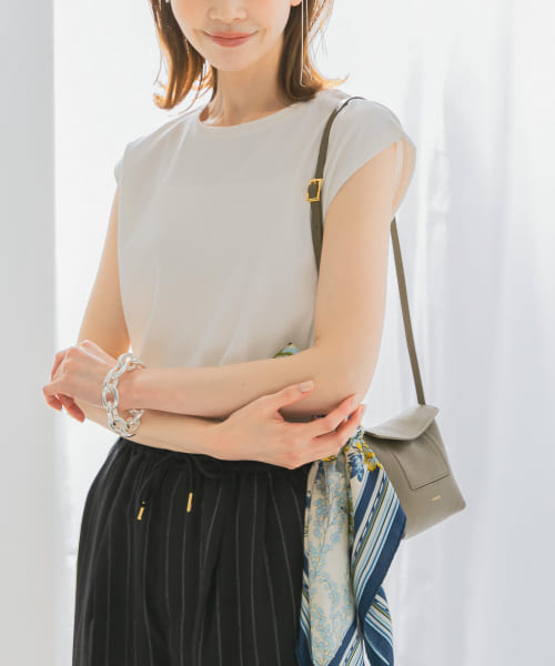 汗染防止フレンチリブTシャツ