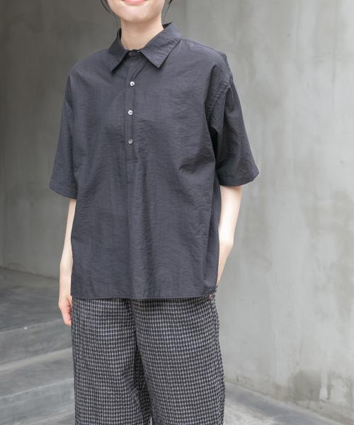FORK&SPOON　Nylon Woolプルオーバーシャツ
