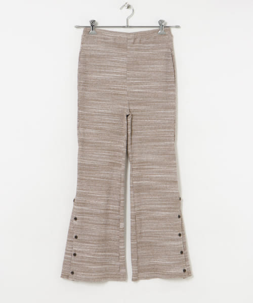 &her　Rib Pants-MARBLE