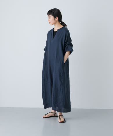 TICCA　リネンツイストスリーブワンピース
