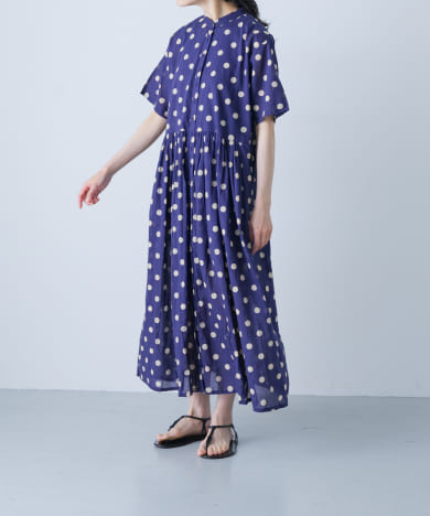 SOIL　DOT PRINT S/SL DRESS