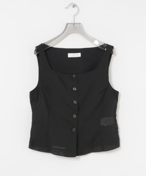 AMOMENTO　SCOOP NECK TWO WAY VEST