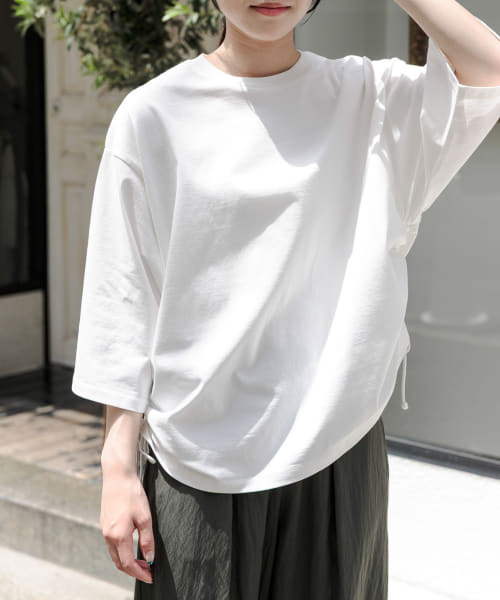 FORK&SPOON　サイドスクイーズTシャツ