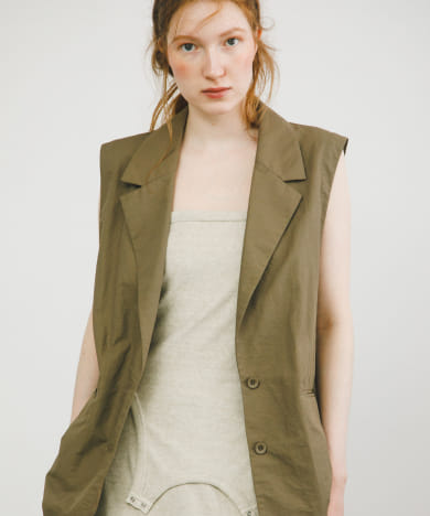 no sleeve slit jacket