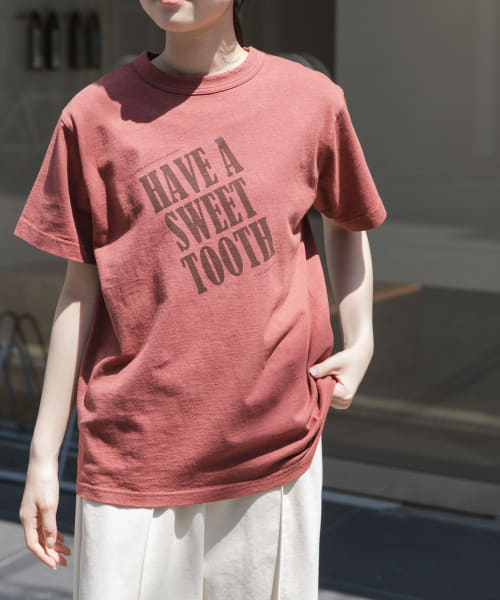 FORK&SPOON　オーバーダイロゴTシャツ
