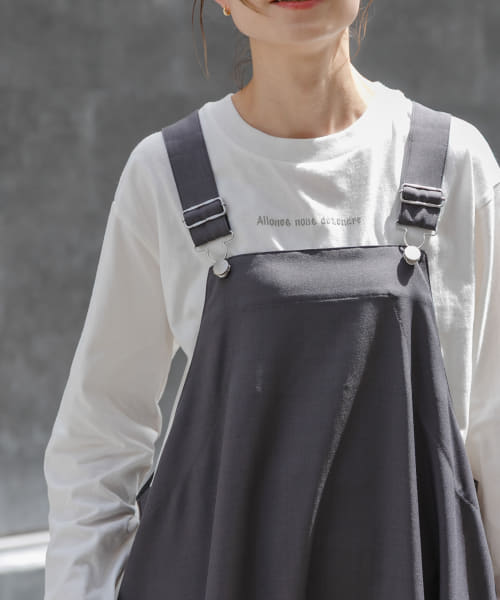FORK&SPOON　フォームプリントロングスリーブTシャツ