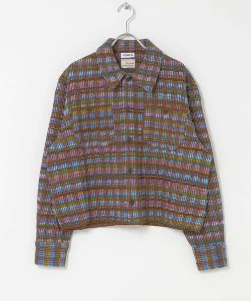 米富繊維　MULTI KASURI CHECK S/T