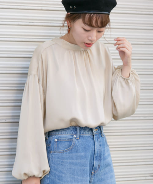 [Sonny Label][2WAYスタンドカラーボウタイブラウス]