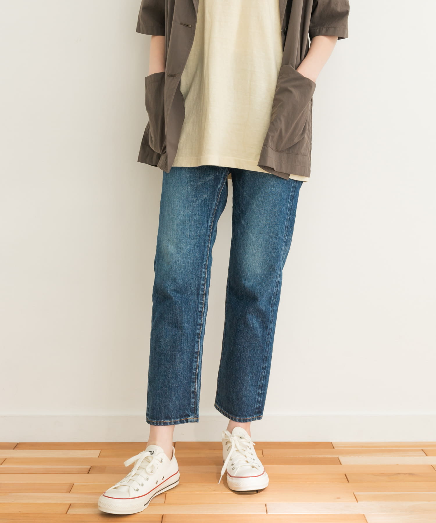ユニセックス』ordinary fits 5POCKET ANKLE DENIM/used[OMP020A-UL03n 