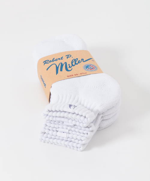 Miller　綿混クォーター丈ソックス3Pセット